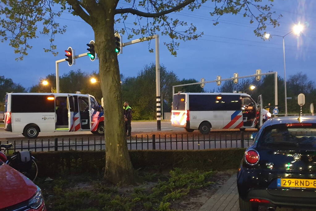 Veel politie op de been vanwege voetbalwedstrijd