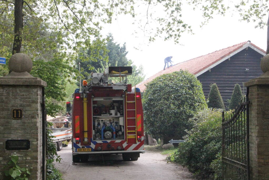 Veel rook bij brand in schuur