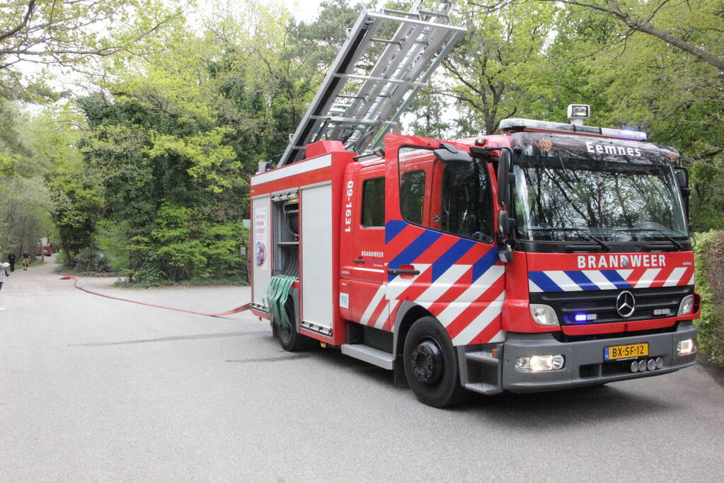 Veel rook bij brand in schuur