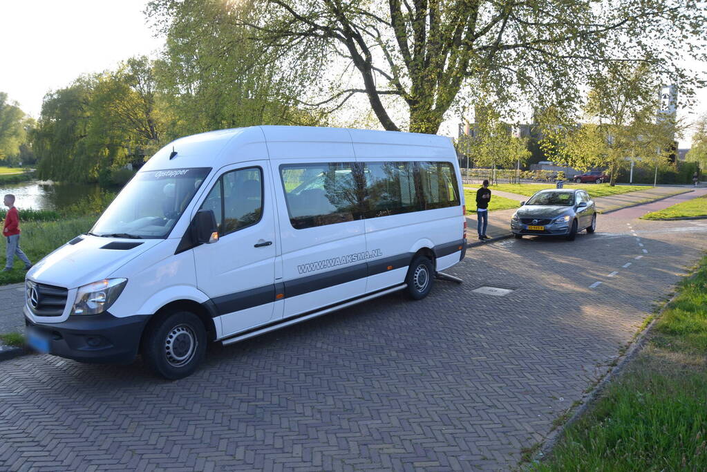 Kop-staart botsing door overstekende eenden