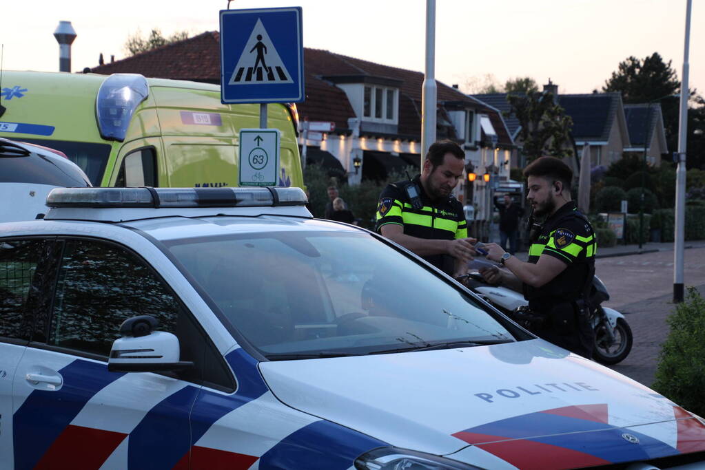Scooterrijder gewond bij botsing tegen andere scooter