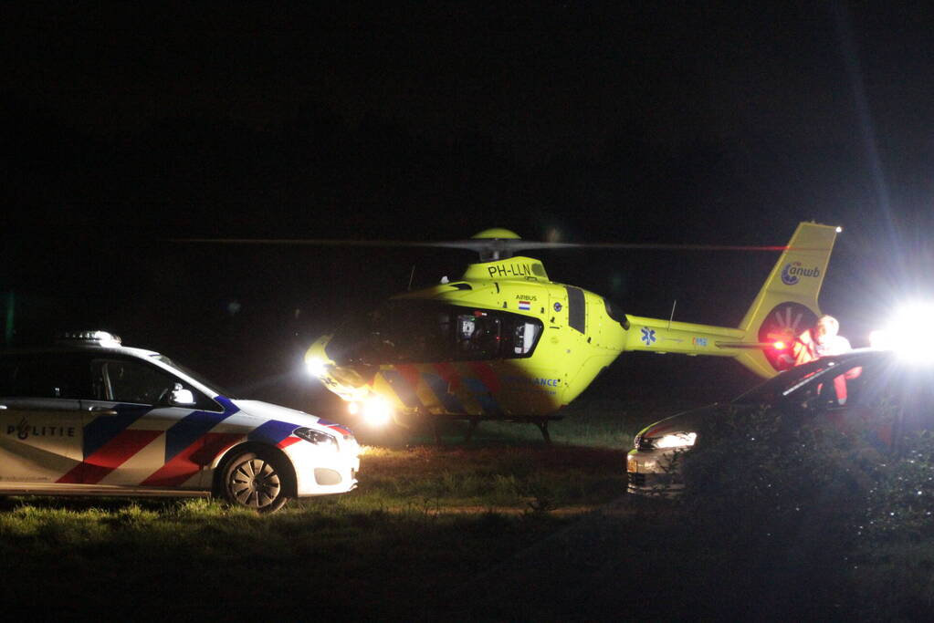 Traumahelikopter landt in weiland vanwege incident