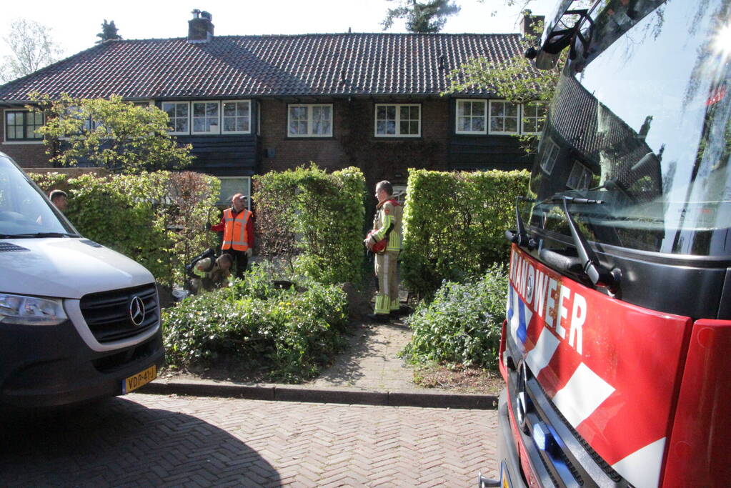 Gasleiding geraakt bij werkzaamheden