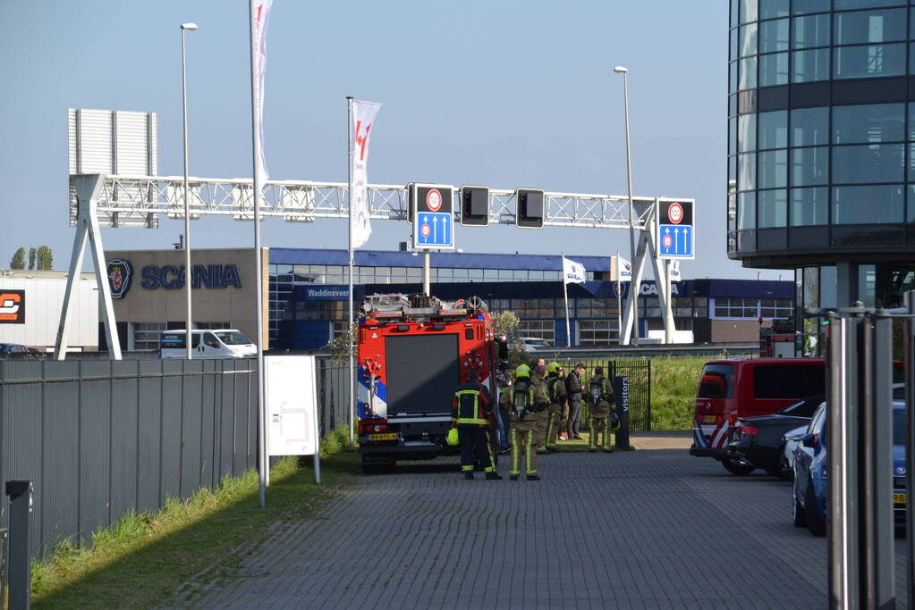 Brand op dak HTC Parking and Security