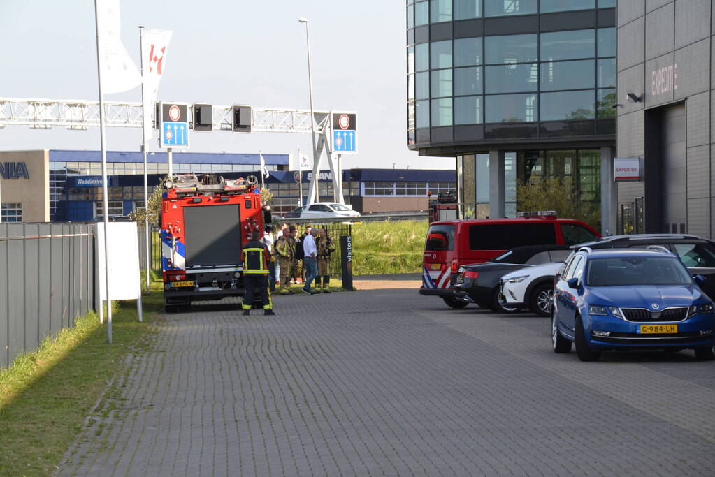 Brand op dak HTC Parking and Security