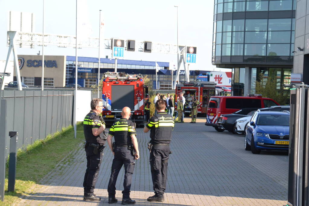 Brand op dak HTC Parking and Security