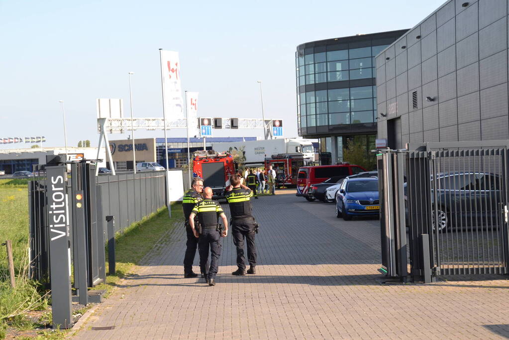 Brand op dak HTC Parking and Security