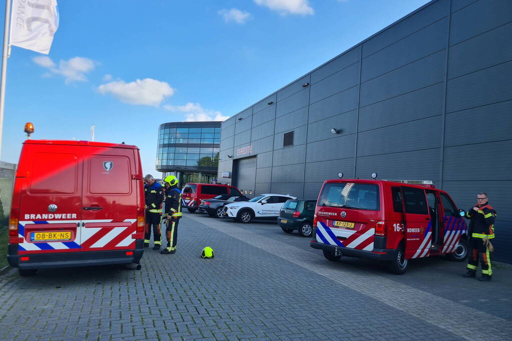 Brand op dak HTC Parking and Security