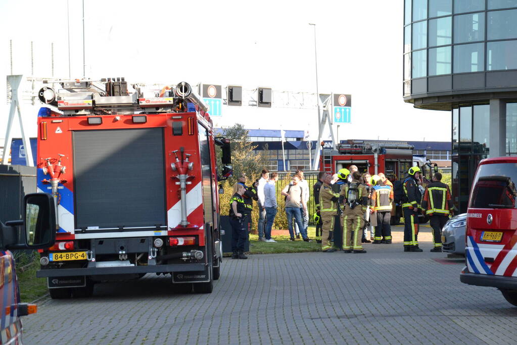 Brand op dak HTC Parking and Security