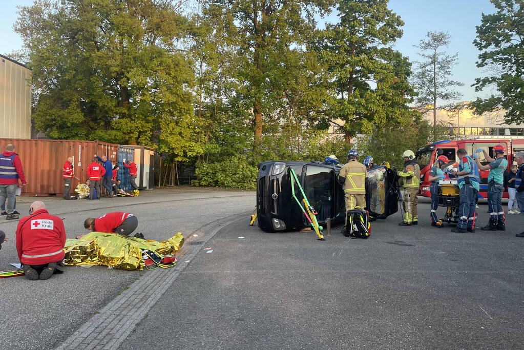Multidisciplinaire oefening door hulpdiensten