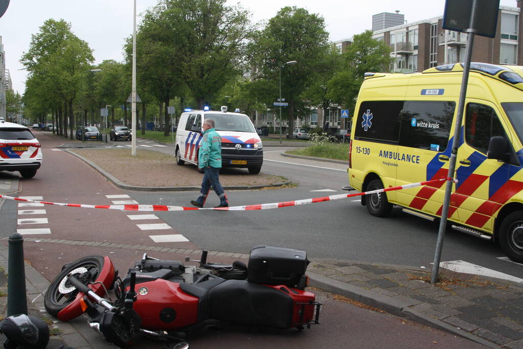 Motorrijder gewond bij ongeval