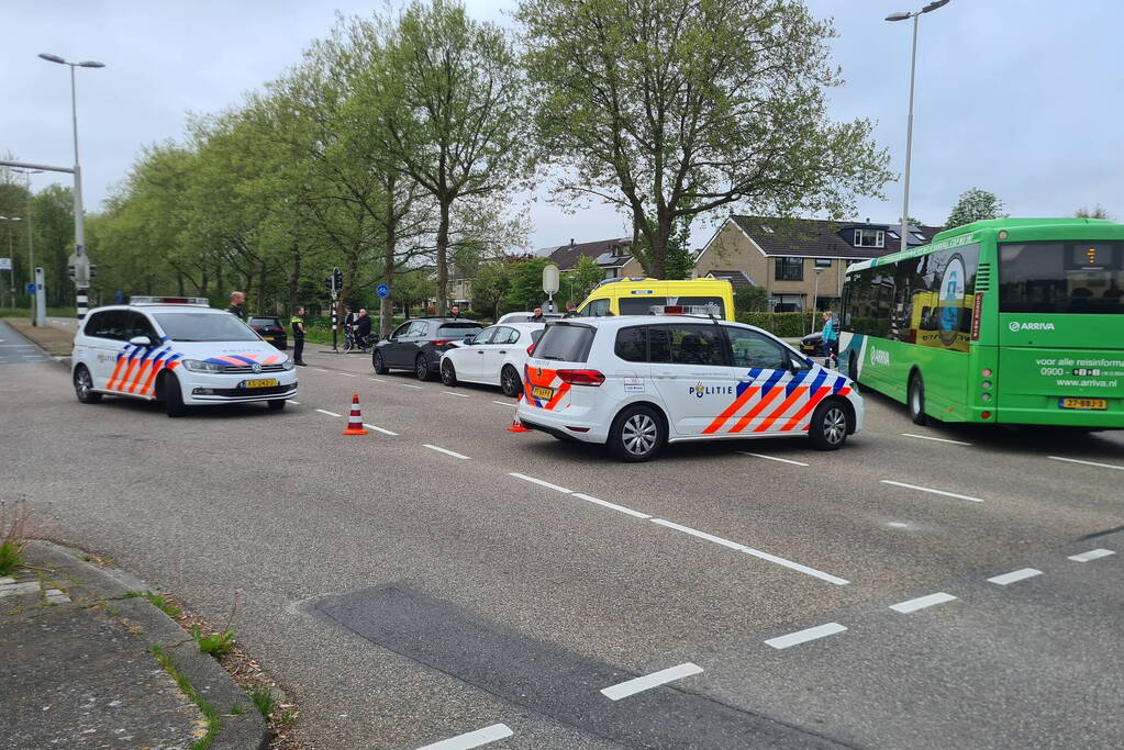 Gewonde bij kop-staart botsing