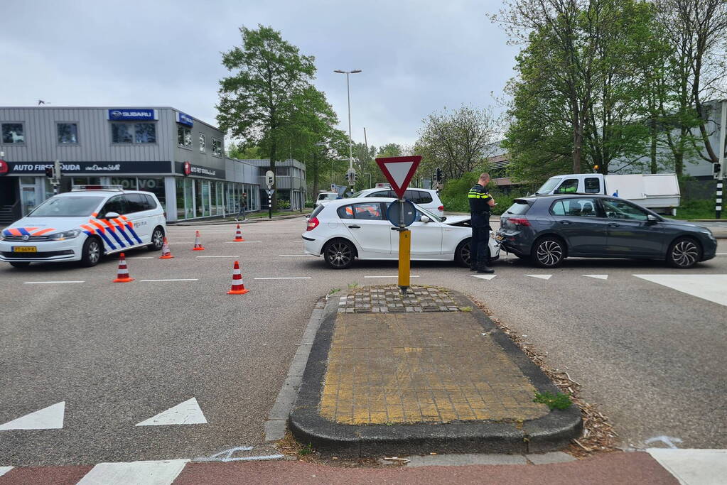 Gewonde bij kop-staart botsing