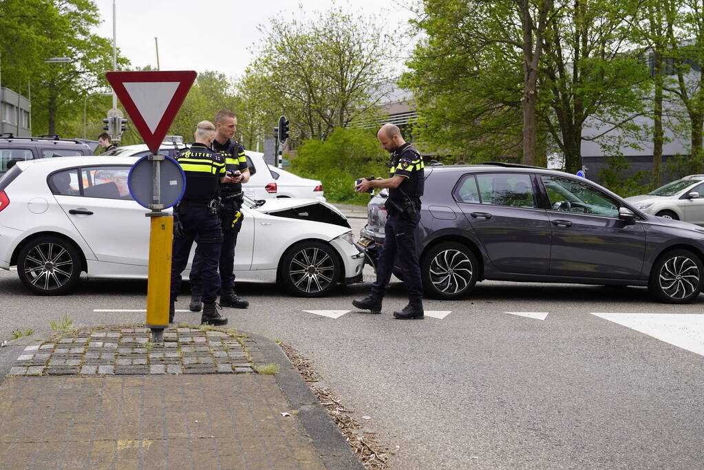 Gewonde bij kop-staart botsing
