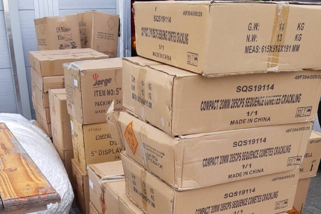 Aanhouding na grote vuurwerkvangst van 700 kilo