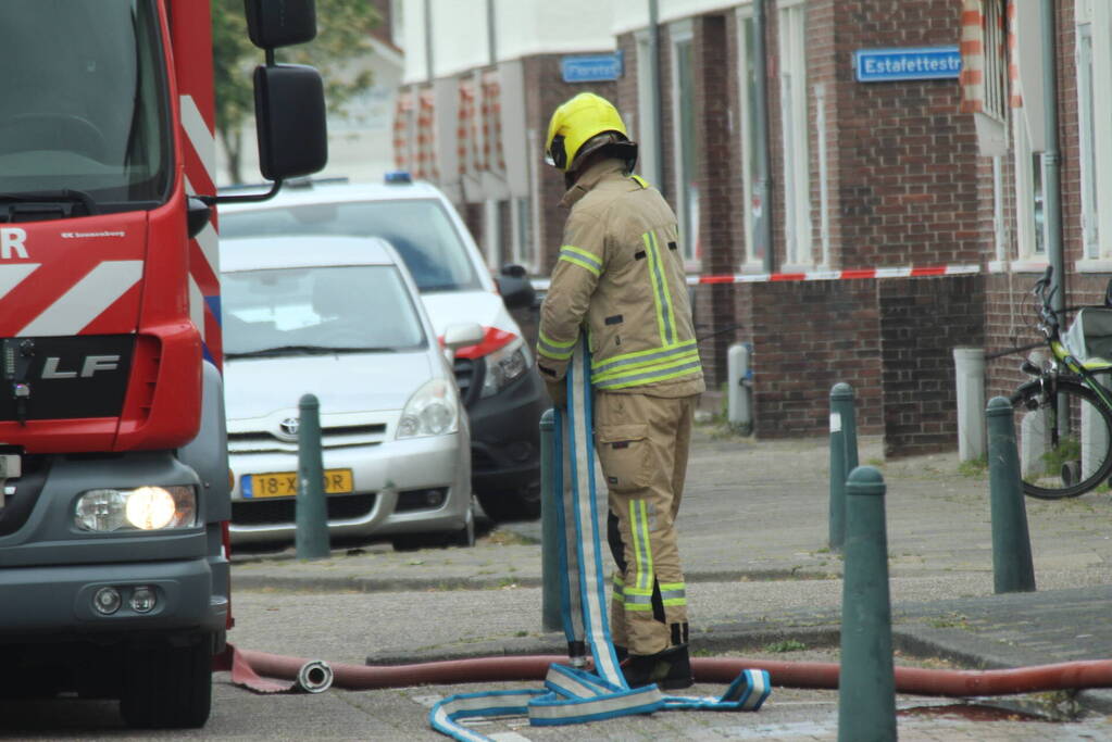 Lekkage nadat bewoner in gasleiding boort