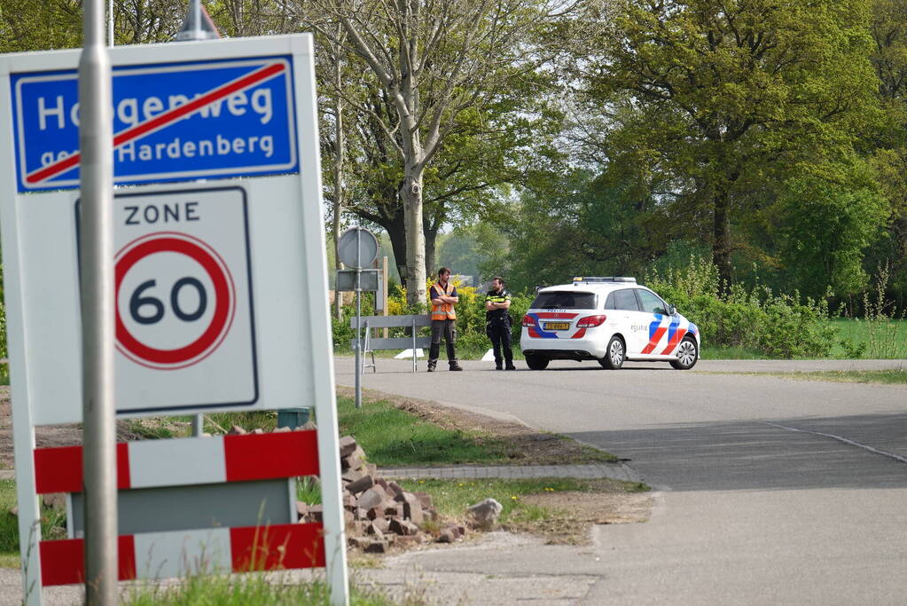 Doorgaande weg afgesloten na gaslekkage