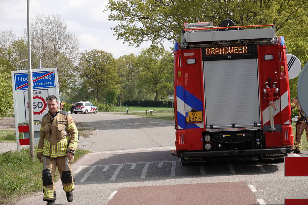 Doorgaande weg afgesloten na gaslekkage