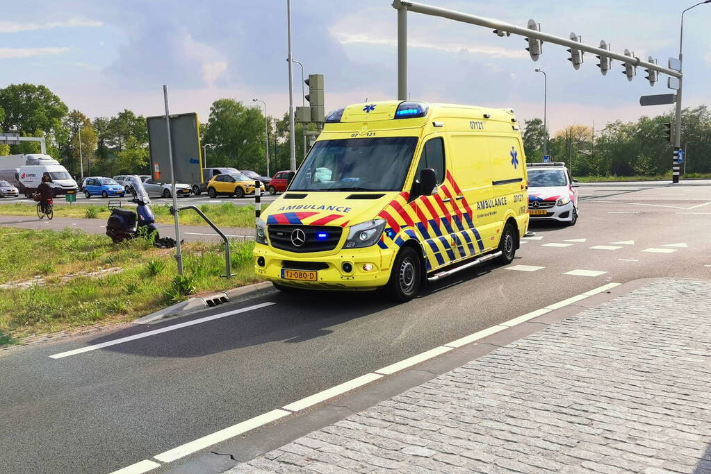 Scooterrijder gewond bij eenzijdig ongeval