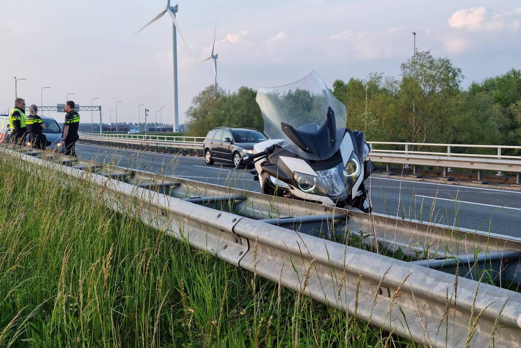 Motorrijder in botsing met auto