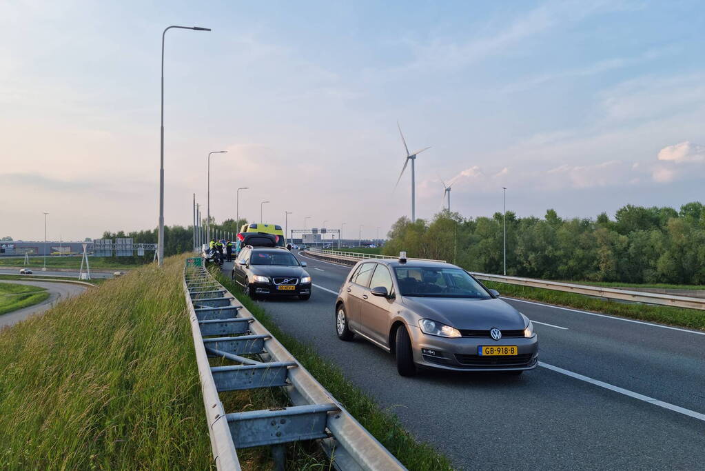Motorrijder in botsing met auto