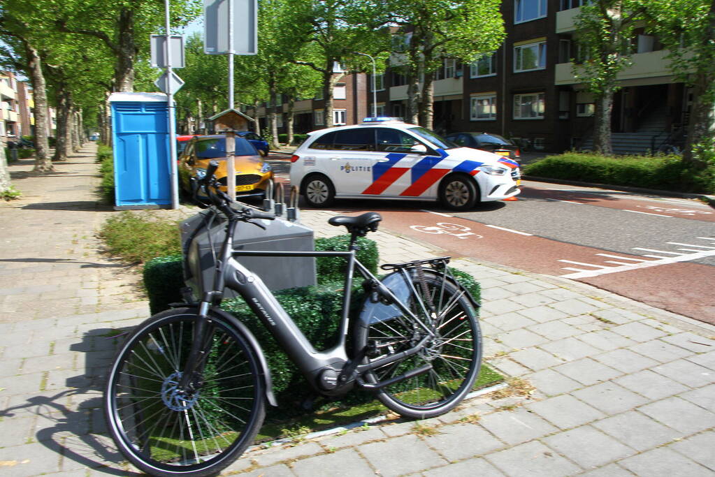 Fietser aangereden op kruising