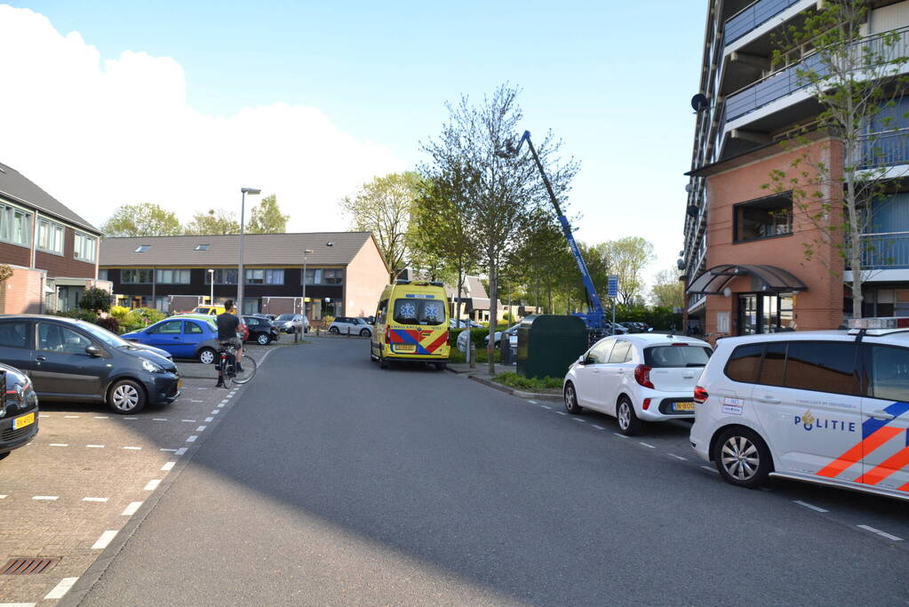 Traumahelikopter trekt veel bekijks