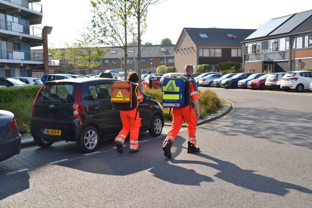 Traumahelikopter trekt veel bekijks