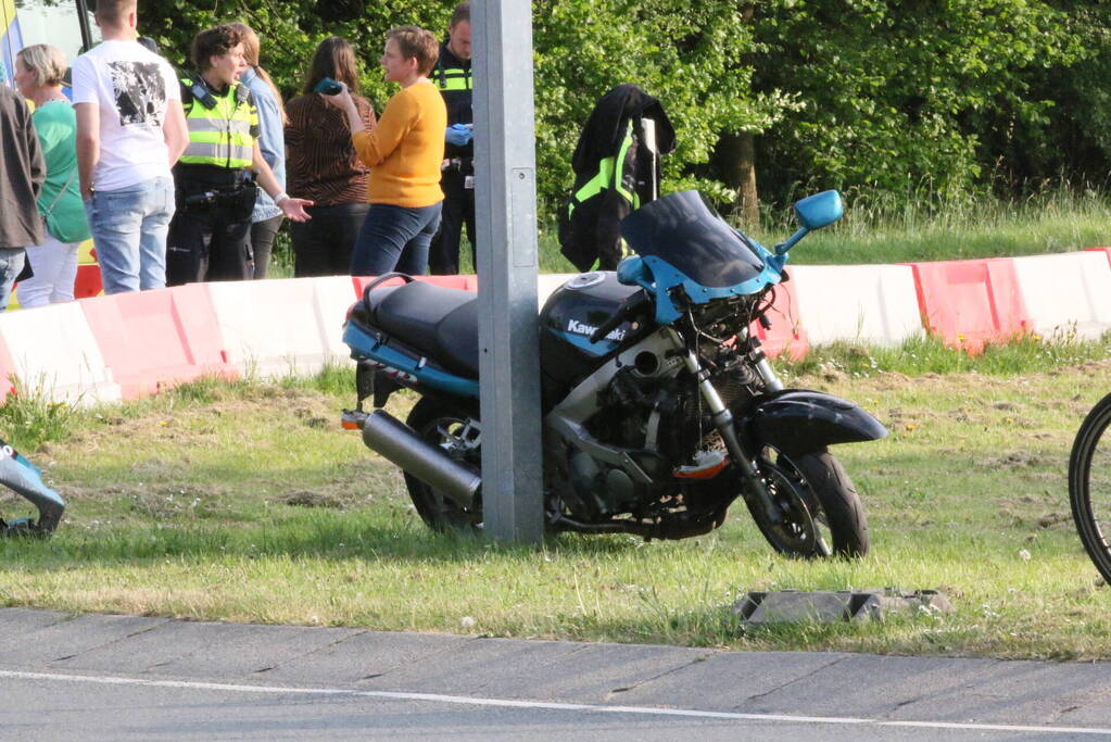 Motorrijder gewond na ongeval met auto