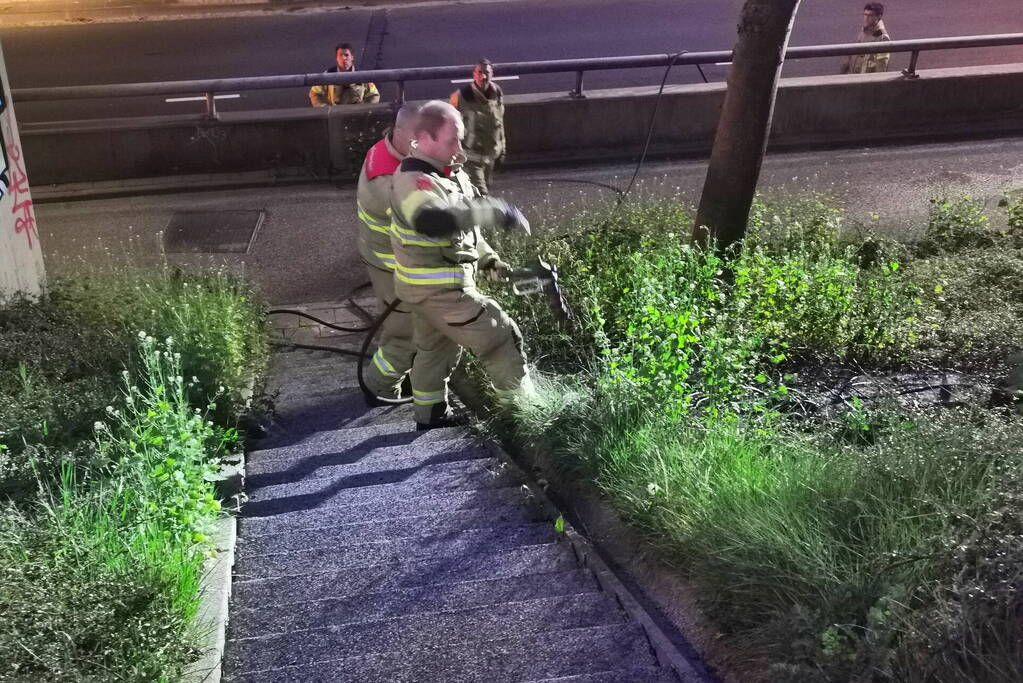 Geldkisje gevonden bij brand in bosschage