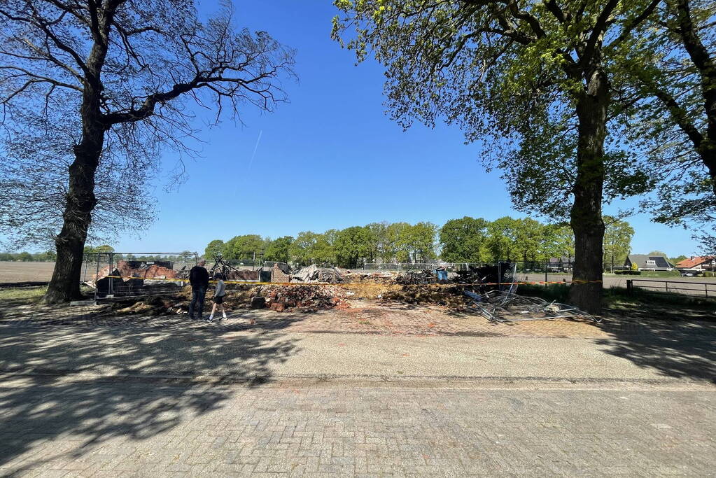 Day-after grote brand bij boerderij