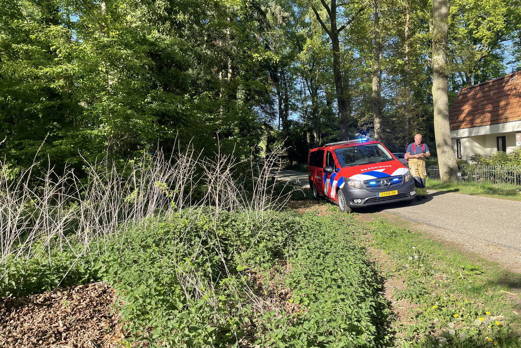 Brand in bosperceel snel geblust