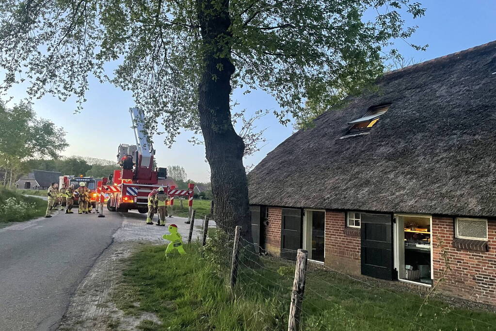 Brand in schoorsteen