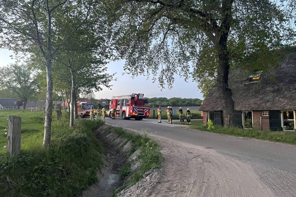 Brand in schoorsteen