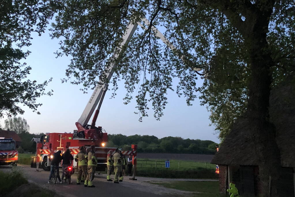 Brand in schoorsteen