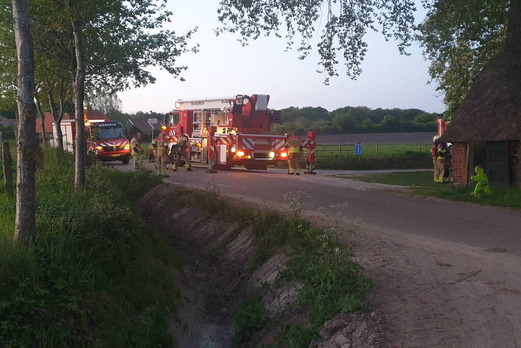 Brand in schoorsteen