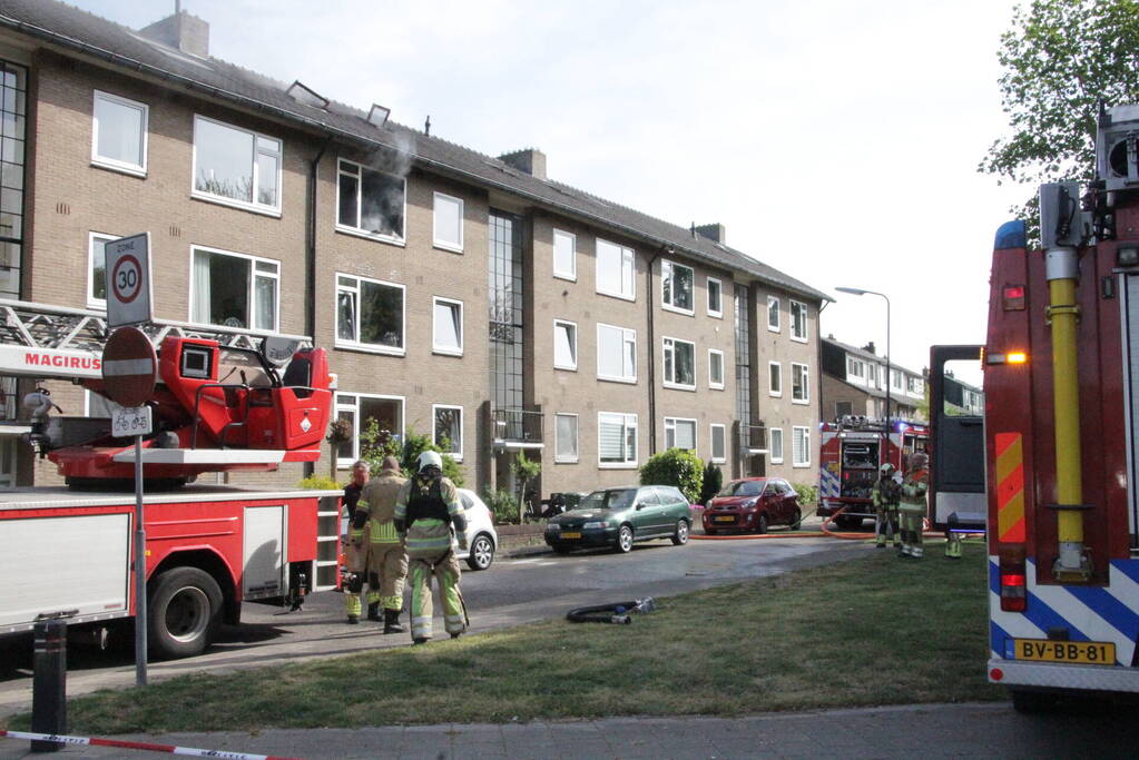 Felle brand in appartementencomplex