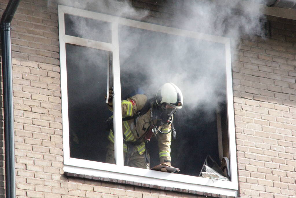 Felle brand in appartementencomplex