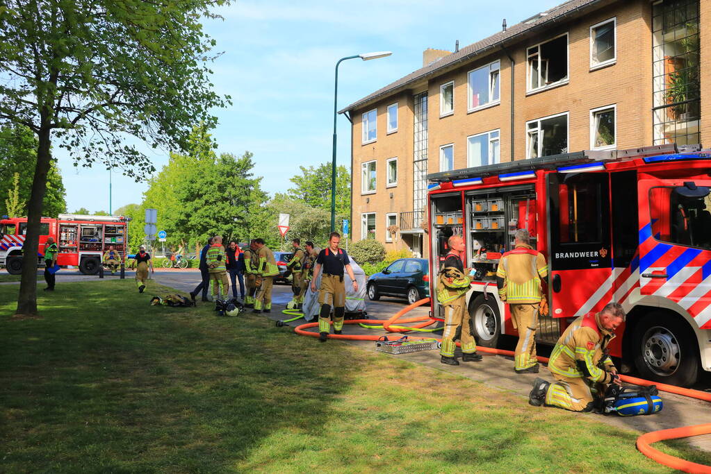 Felle brand in appartementencomplex