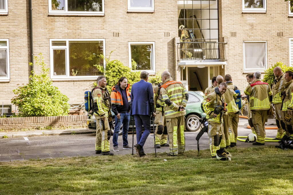 Felle brand in appartementencomplex