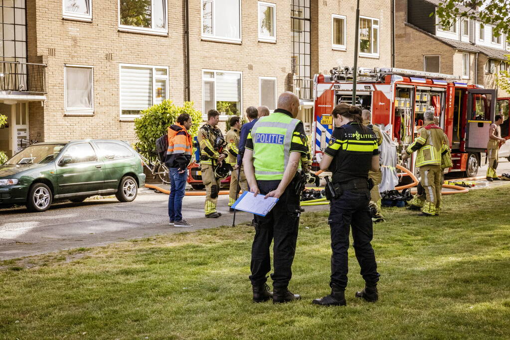 Felle brand in appartementencomplex
