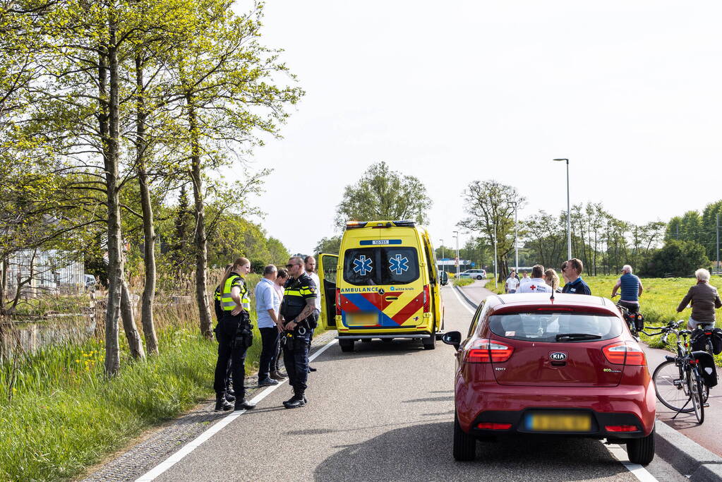 Fietser gewond na val