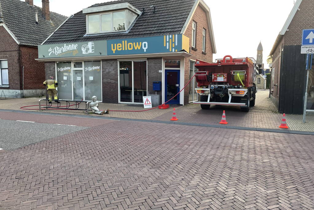 Veel rook bij brandweer oefening