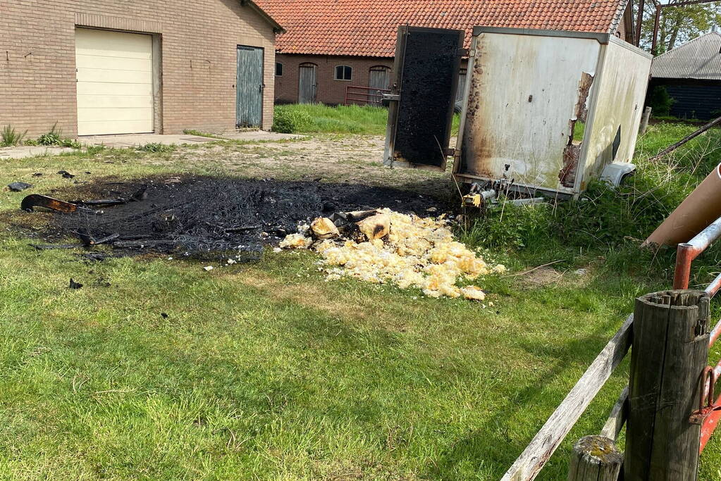 Brand op boerenland snel onder controle