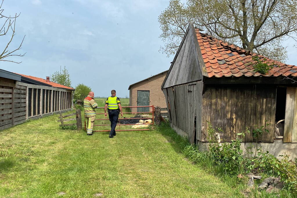 Brand op boerenland snel onder controle