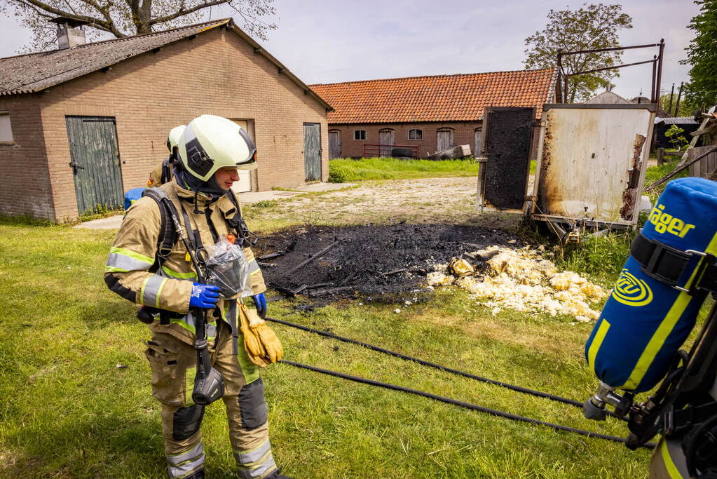 Brand op boerenland snel onder controle