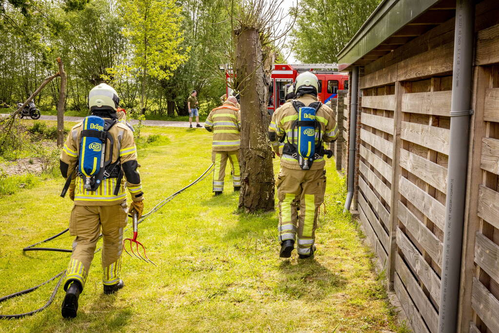 Brand op boerenland snel onder controle