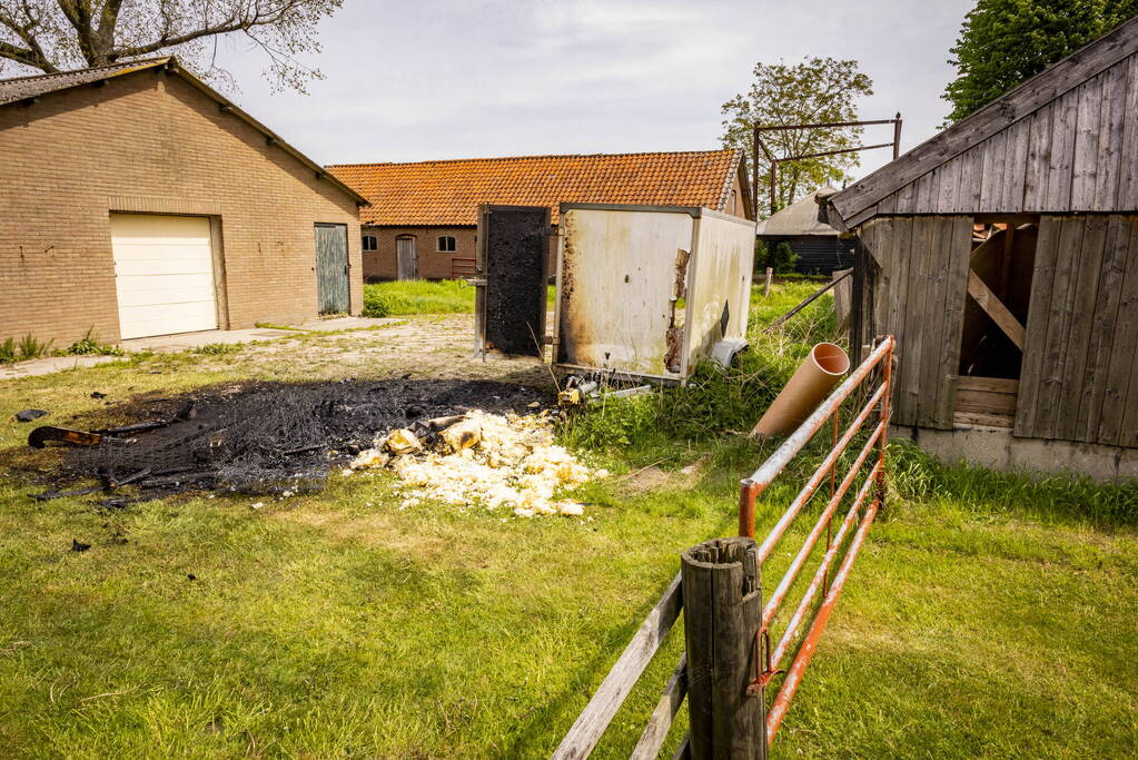 Brand op boerenland snel onder controle