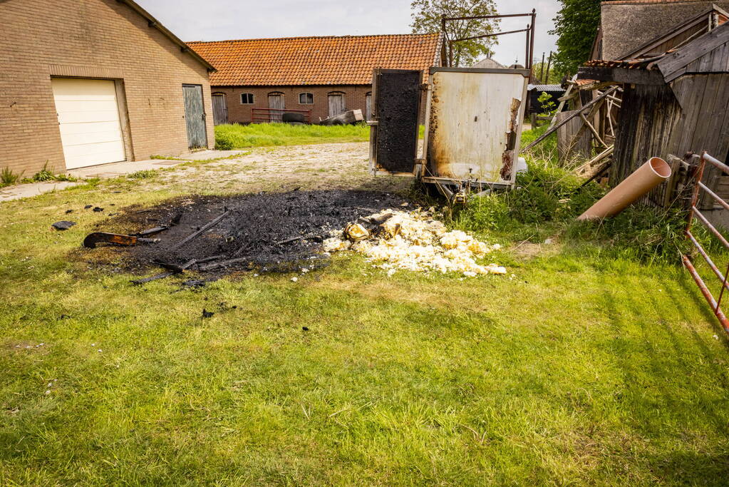 Brand op boerenland snel onder controle