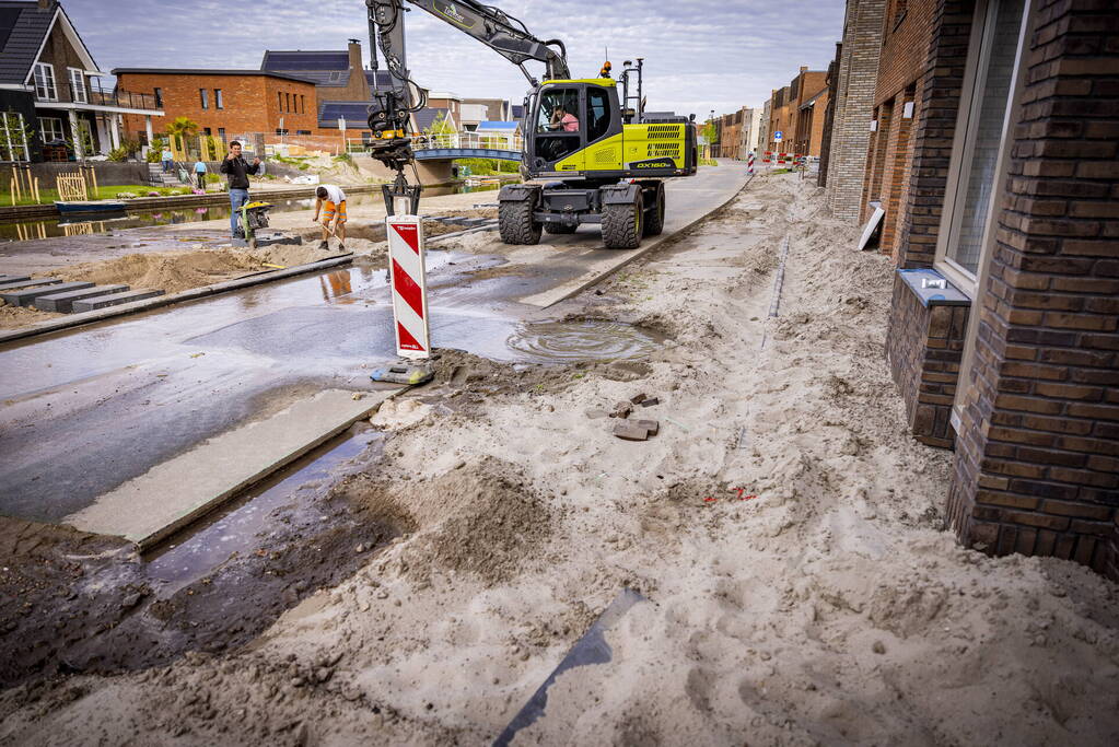 Waterlekkage op bouwterrein Laak-Zuid